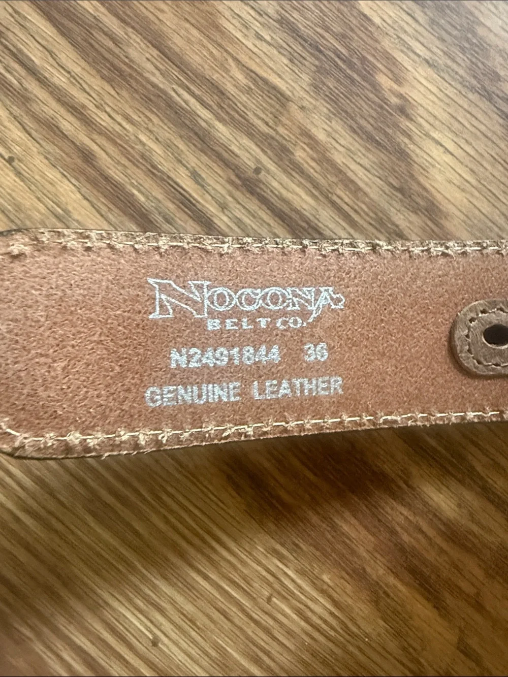 NOCONA cognac leather Western belt